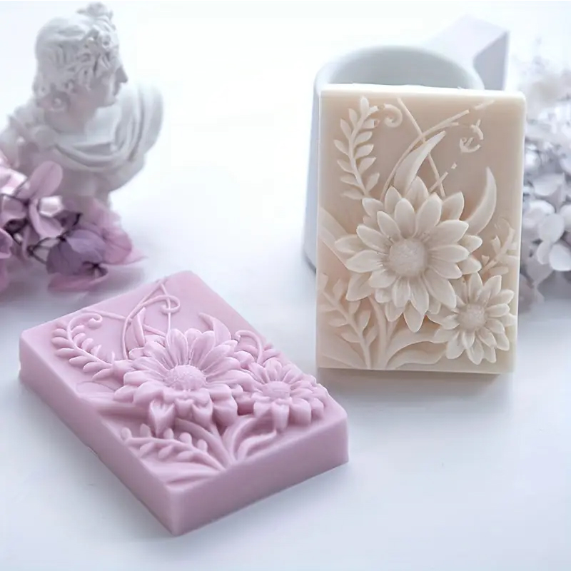 Soap Making Additives - Moule à savon carré en Silicone,