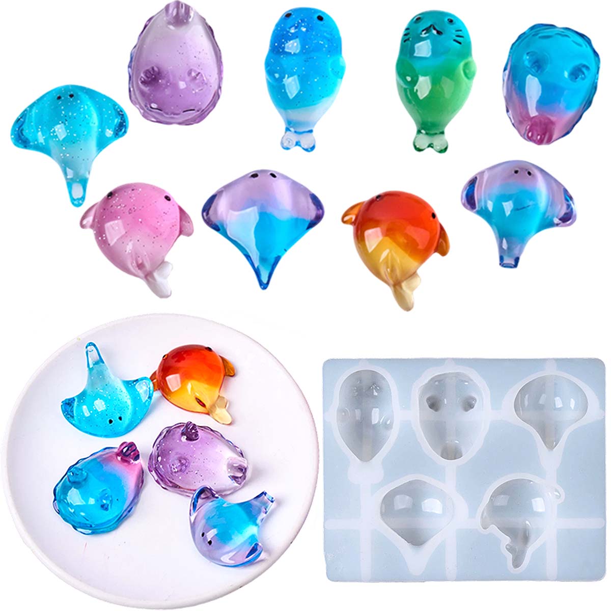 Melt Pour Soap Base - Moule en silicone 3D Kawaii Raie