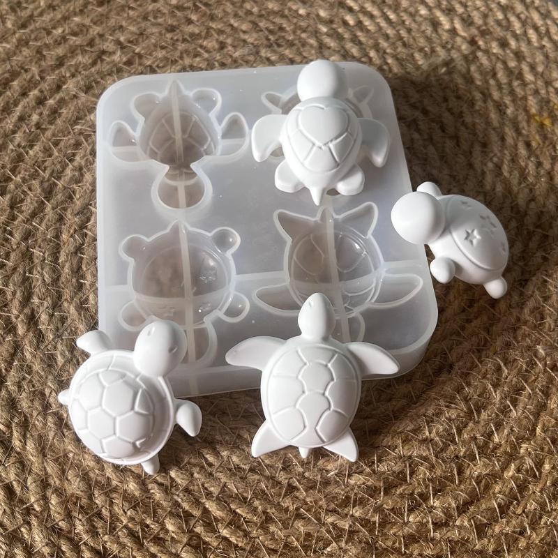 Melt Pour Soap Base - Moules en silicone pour quatre tortues,