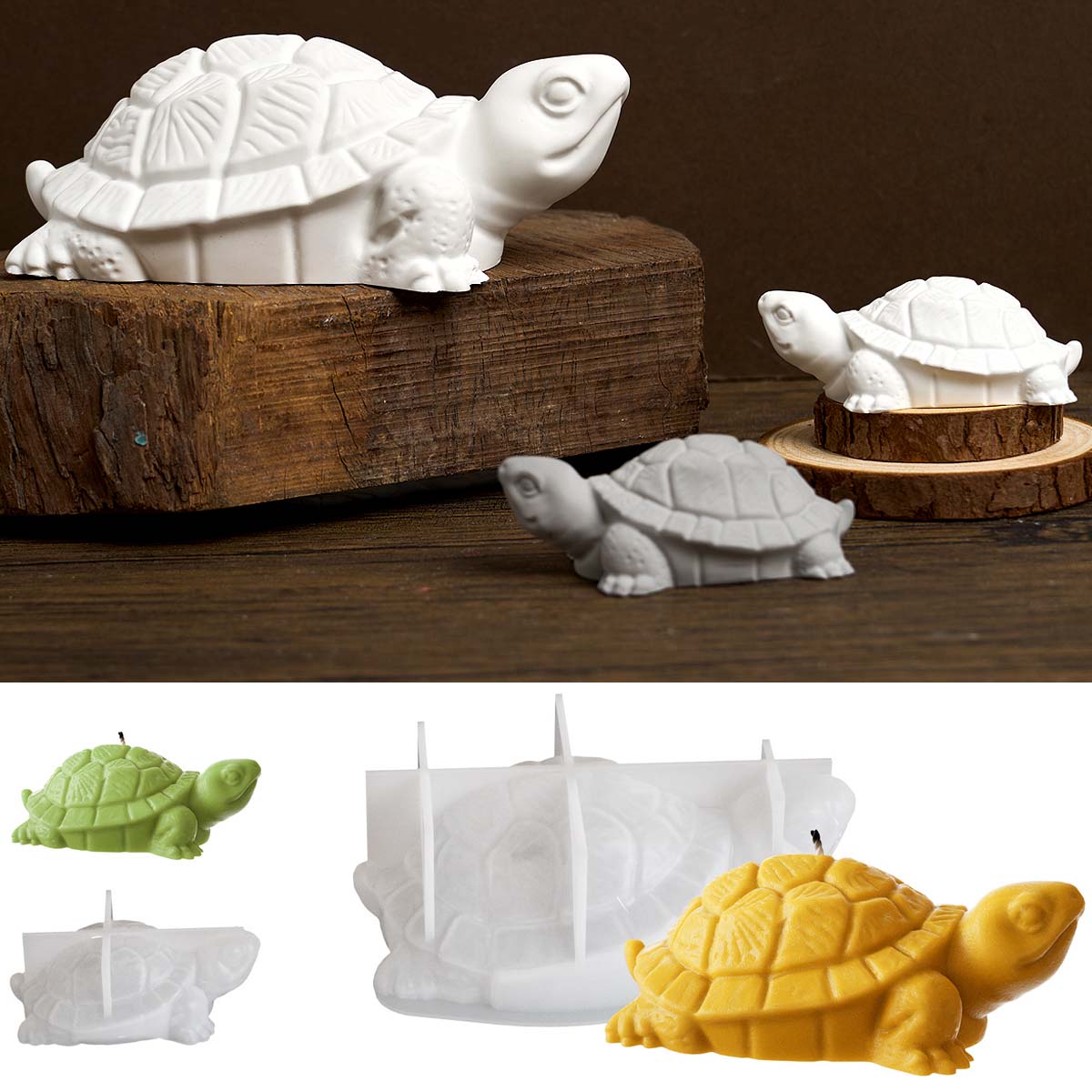 Moule à bougie tortue 3D en Si - Soap Making Additives avis et prix