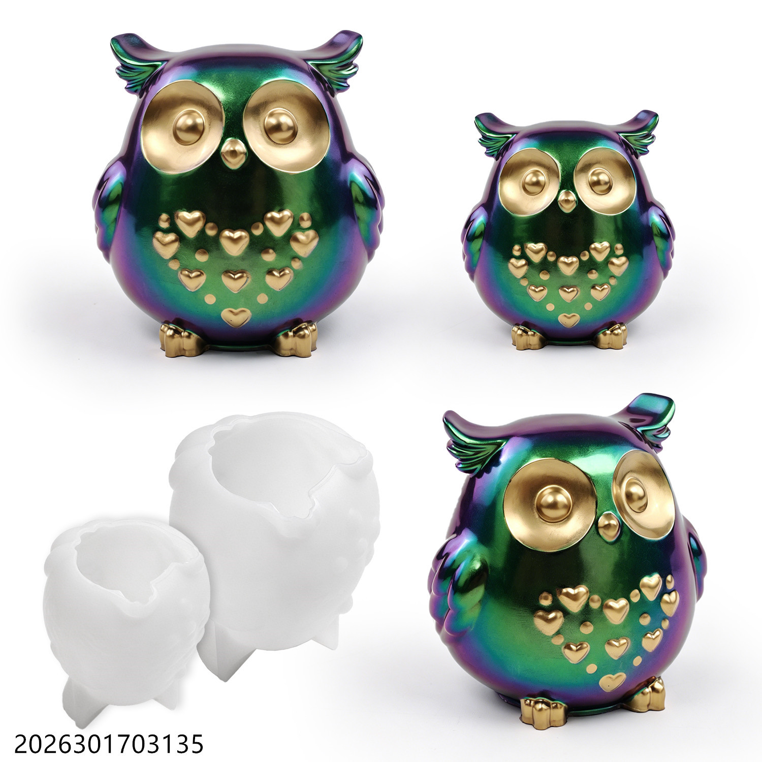 Moule en silicone Hibou 3D en  - Melt Pour Soap Base avis et prix
